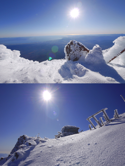 真冬の富士山③（御殿場登山道）