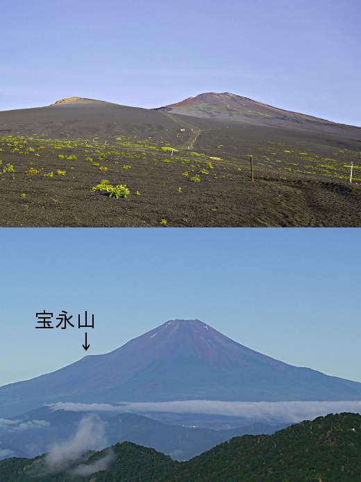 御殿場登山口から見た富士山